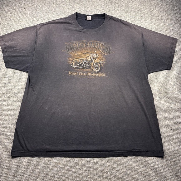 Harley-Davidson Other - Vintage Harley Davidson World Class Motorcycles Graphic Tee T-Shirt Black Sz 2XL